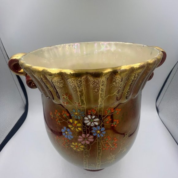 7 inch Tumbling Flowers Vase Crown Devon Fieldings - Picture 3 of 8